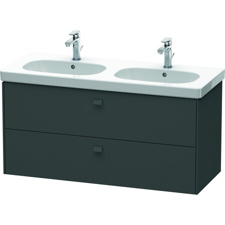 Duravit Brioso Wall-Mounted Vanity Unit Graphite Matt BR414804949